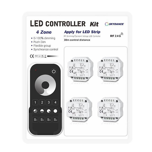 AC Triac RF Dimmer Set RT6+4*S1-B AC Triac RF Dimmer Set RT6+4*S1-B